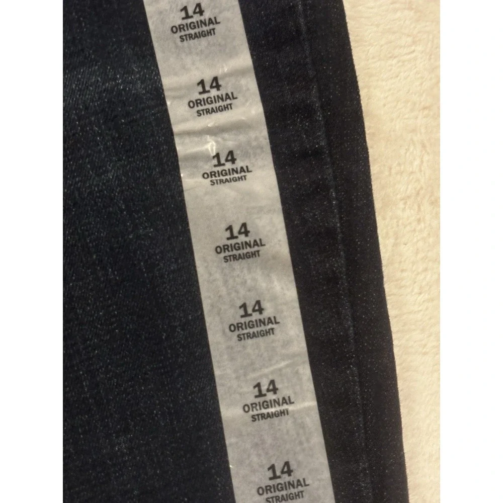 Old‎ Navy Famous Jeans Women's 14 Regular Dark Wash Blue Denim Original Straight